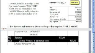 074 Enregistrement des factures Application 1 [upl. by Attenej]