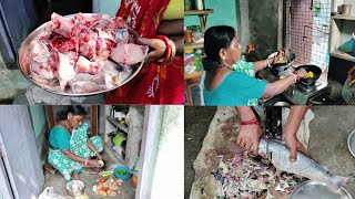 village cooking vlog video🐟🍲👩‍🍳  Bengali cooking vlog  Ritha machli recipe  fish cutting [upl. by Wier]