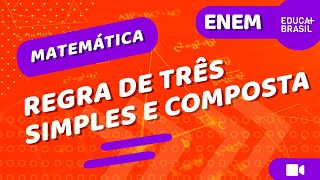 MATEMÁTICA – Regra de Três Simples e Composta ENEM [upl. by Roid]