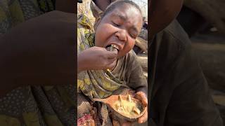 So delicious and natural food cooked by Hadzabe tribefood hadzabetribe villagelife [upl. by Siwel]