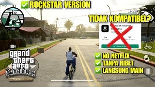 Tidak Kompatibel Main GTA SA Definitive Edition Mobile Ini Solusinya Rockstar Ver Android [upl. by Chiquia]