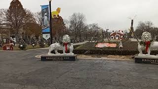 2021 Brookfield Zoo South Gate Front of the Park During ChristmasHoliday Zoo Lights Daylight [upl. by Hcahsem]