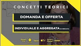 Domanda e Offerta individuale e di mercato  Microeconomia Economia Politica  Teoria [upl. by Stoddart]