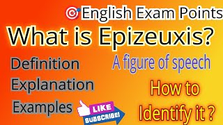 What is Epizeuxis Epizeuxis  figure of speech Epizeuxis [upl. by Eyk]