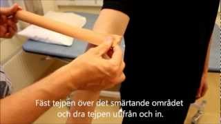 Tejpning vid epikondylit smärta i armbågen [upl. by Aitas946]