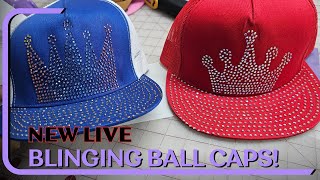 Blinging out HATS Applying Hotfix Rhinestones to hats is easy [upl. by Auqined]