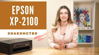 Распаковка с Дариной  Базовое МФУ для дома Epson XP2100 [upl. by Nilesoj]