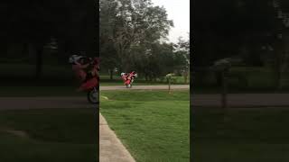 Wheelie progression dirtbike oneway wheelie nevergiveup [upl. by Stochmal718]