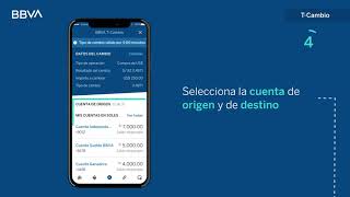 ¿Cómo cambio dólares con BBVA TCambio  Nuevo App BBVA [upl. by Anitan]