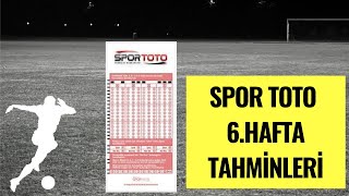 Spor Toto 6Hafta Tahminleri [upl. by Agnesse]