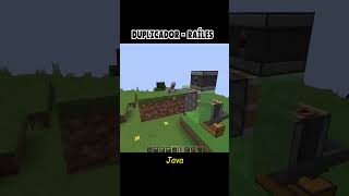 TUTORIAL  DUPLICADOR DE RAÍLES MINECRAFT [upl. by Erodoeht]