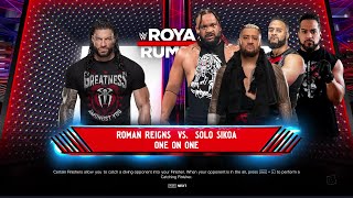 Roman Reigns vs Solo Sikoa  WWE 2K24 [upl. by Enyaj]