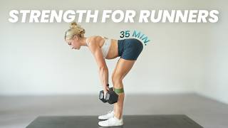 35 Minute Strength for Runners Workout Most Important Exercises to Run Faster and Prevent Injury [upl. by Edra632]