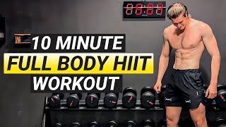 10 MIN FULL BODY HIIT WORKOUT BODYWEIGHT WORKOUT FOLLOW ALONG [upl. by Abih132]