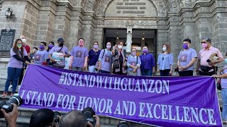 Comelec Comm ROWENA GUANZON  speech against Bongbong Marcos at Manila Cathedral  Jan 31 2022 [upl. by Sefton]