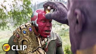 Thanos Kills Vision  Thanos Uses Time Stone  Avengers Infinity War 2018 IMAX Movie Clip HD 4K [upl. by Adella]