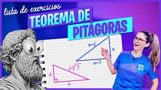 TEOREMA DE PITÁGORAS  Exercícios para aprender e praticar [upl. by Laynad540]