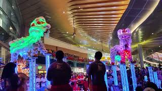 CNY 2024  Double Acrobatic LED Lion Dance by Kwong Ngai 光藝 at IOI City Mall [upl. by Ellecrag]