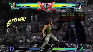 Ultimate Marvel Vs Capcom 3 Spencer Jump Loop Wire Grapple Combo [upl. by Rehpotsyrhc]