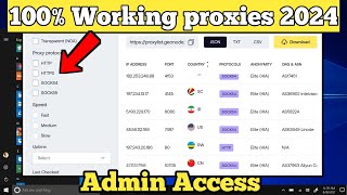 Free Residential  premium ✅ Proxy List in 2024 for any country  Socks 45  100 Working [upl. by Tal808]