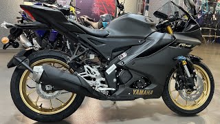 New 2023 Yamaha R15 V4 Black Details Review  On Road Price Mileage Top Speed New Features [upl. by Basia]