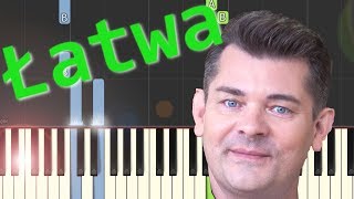 🎹 Przez Twe Oczy Zielone Akcent  Piano Tutorial łatwa wersja 🎵 NUTY W OPISIE 🎼 [upl. by Relyt]