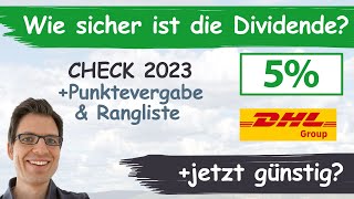 Deutsche Post DHL Group Aktienanalyse 2023 Wie sicher ist die Dividende günstig bewertet [upl. by Adiana197]