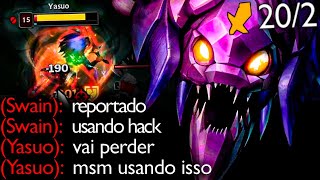 COMO FAZER UM YASUO CHORAR PRA UM SKARNER JUNGLE KKKKKKKKKKKKKK [upl. by Gerrard]