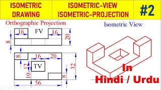 Isometric Projection  Hindi  2 [upl. by Assenev737]