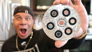 DIY GIANT GALLIUM FIDGET SPINNER WORLDS FASTEST [upl. by Tegirb]