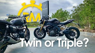 Triumph Speed Street Twin Review How good is the 900cc Bonneville Modern Classic Motorcycle [upl. by Ennaegroeg]