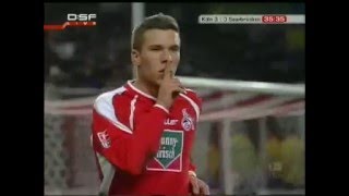 Lukas Podolski Traumtor Köln [upl. by Ettedo133]