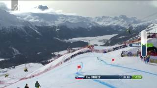 Ilka Štuhec 2017 Womens Downhill World Champion Slovene commentary [upl. by Eilloh297]