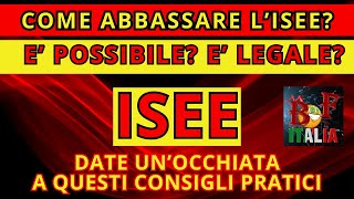 COME ABBASSARE LISEE Consigli Pratici per Ottimizzare la Vostra Situazione Finanziaria [upl. by Kamilah]