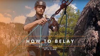 How to Belay from the Top of a Climb [upl. by Lundgren848]