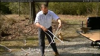 learn to tie a bowline Knot in 1 secondsave a life neat trick [upl. by Livvie777]