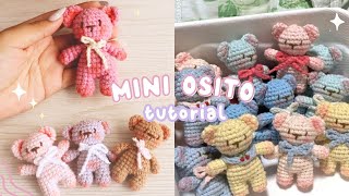 Mini Teddy COQUETTE 🎀  TIERNO OSITO FACIL PARA PRINCIPIANTES 🧸 [upl. by Ecenahs879]