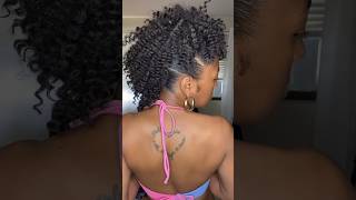 Faux hawk ✨ MANEConcepthair summerhairstyles fauxhawk crochethair naturalhairstyles hair [upl. by Tteragram451]