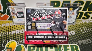 2023 Absolute Football Hobby Box Opening 5 Hits per Box Late to the Party Upload [upl. by Eilatan]