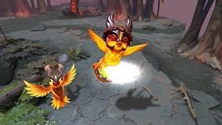 Dota 2 Unusual Blazing Hatchling  Ethereal Flame  Miasmatic Grey [upl. by Ayad494]