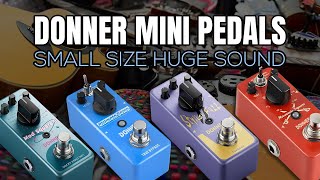 Donner Mini Pedal Review  Mod Square II  Stylish Fuzz  Ultimate Comp  Harmonic Square [upl. by Kiehl]