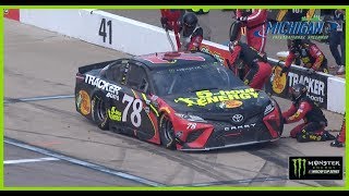 Truex runs out of fuel penalized before end of Stage 2 [upl. by Yankee373]