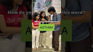 How do you pronounce ASTHMA🤔 shorts [upl. by Llertrac]