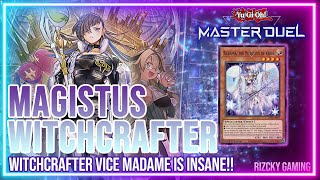 【Master Duel】Witchcrafter Magistus ft ViceMadame  Decklist Combo amp Replays [upl. by Garibold]