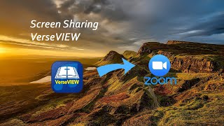 Sharing VerseVIEW screen during Zoom meetings [upl. by Ryann]