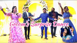 Groom’s Surprise Dance for Bride  Wedding Dance  Saajan ji Ghar Aaye  Tenu Leke [upl. by Reviere]