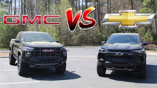 GMC Canyon AT4X VS Chevy Colorado ZR2  Which Midsize Off Road Truck Is Better [upl. by Terence]