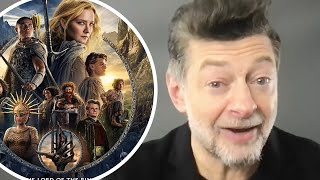 Andy Serkis Reviews Amazons THE RINGS OF POWER  Interview [upl. by Gibun]