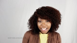 Latch Hook Crotchet Braids on Virgin Natural Hair Tutorial Finished Results Part 5 [upl. by Draner848]