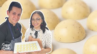 How to Make White Chocolate Bonbons  Chef Christophe Rull [upl. by Alic509]